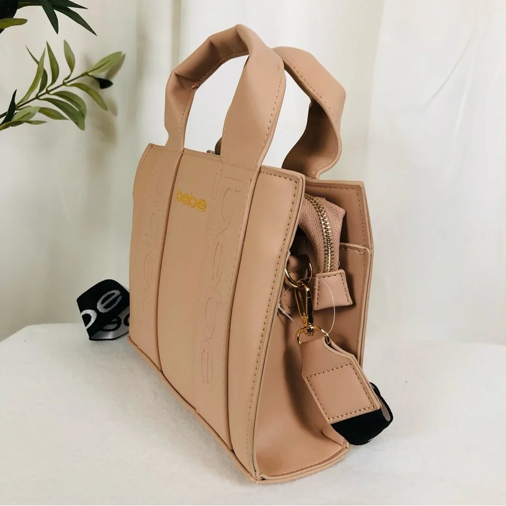 NWT Bebe Hana Mini Satchel Crossbody Bag Pink (B1)